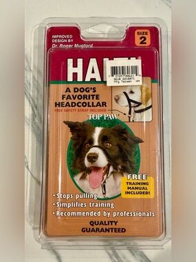 HALTI Dog Headcollar Size 2 Factory Sealed New Old Stock Dr. Roger Mugford